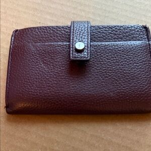 Saint Laurent Deep Brown/ Burgundy Leather Accessory